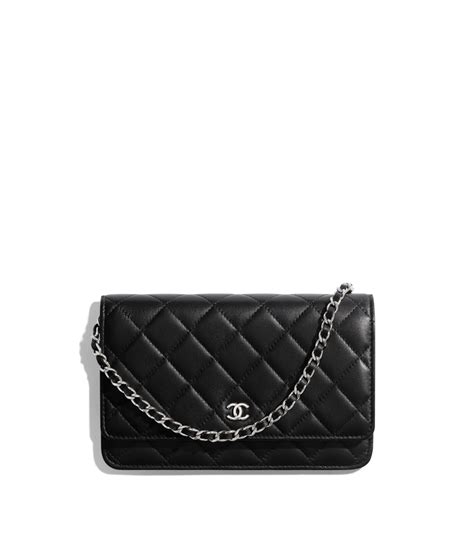 chanel wallet on chain zwart|Chanel wallet on chain preloved.